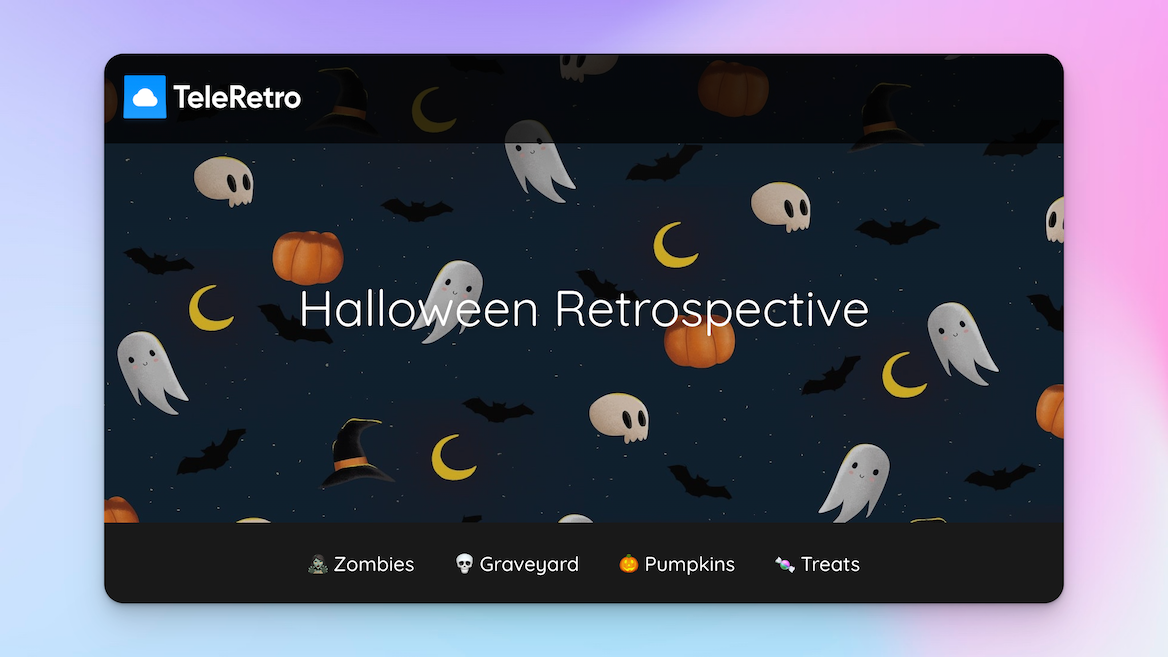 Halloween - retrospectief sjabloon