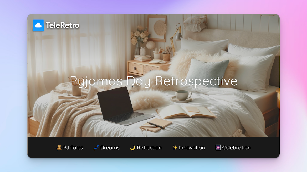 Pyjama-Tag - Retrospektiven-Vorlage