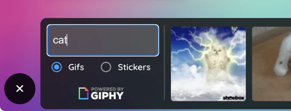 Feedback dengan gifs langkah 2
